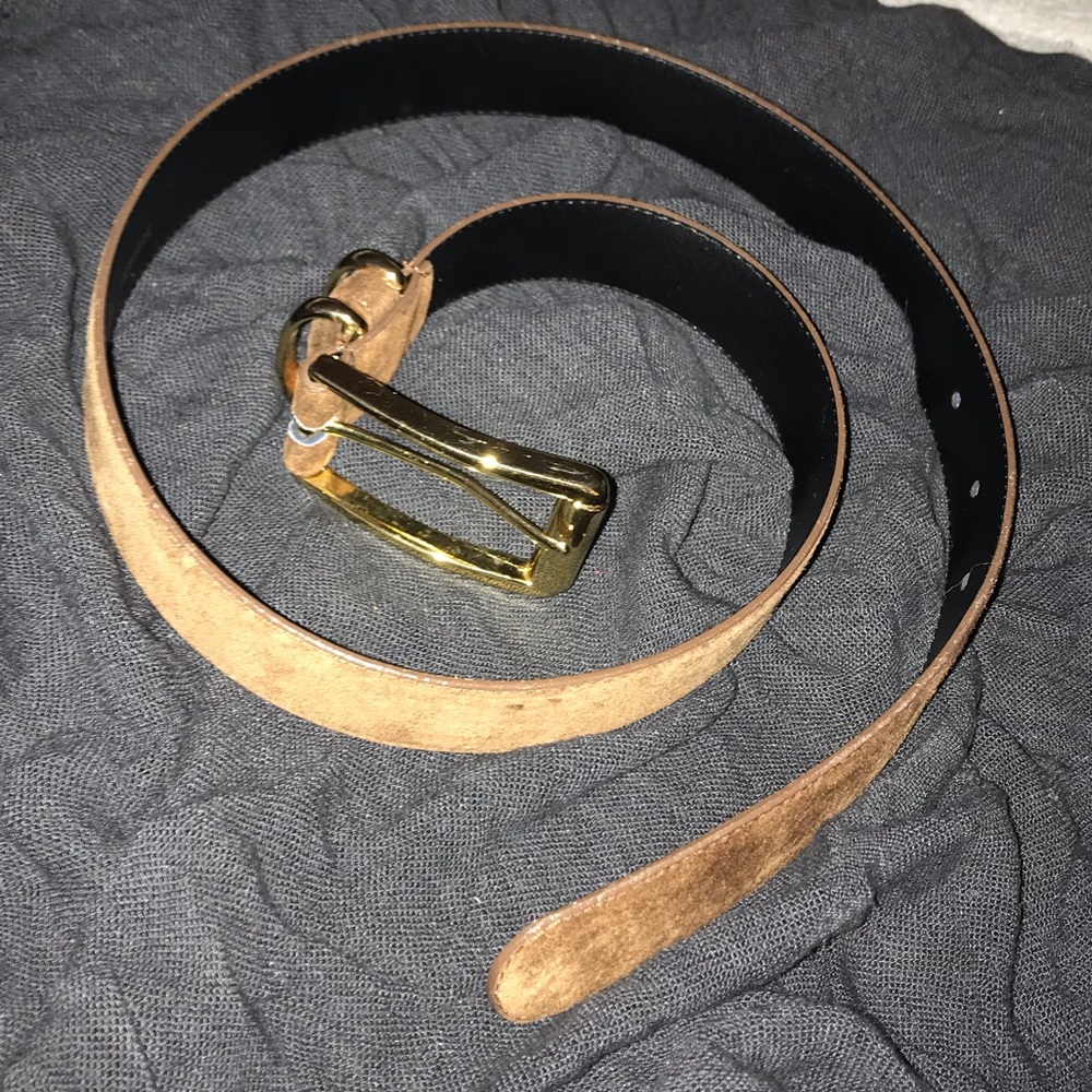 NWOT Kim rogers brown suede belt